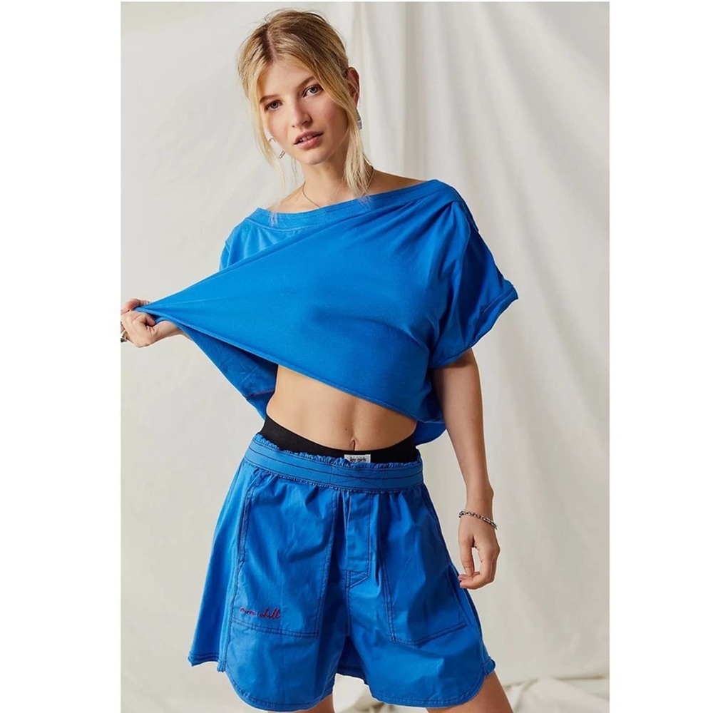Free People Electric Blue Two-Piece Active Set